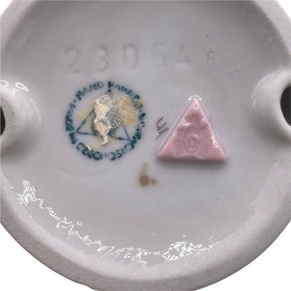 ROYAL DUX CZECH HAND PAINTED  PORCELAIN GIRL WITH CLOWN FIGURINE 6" - Picture 9 of 9